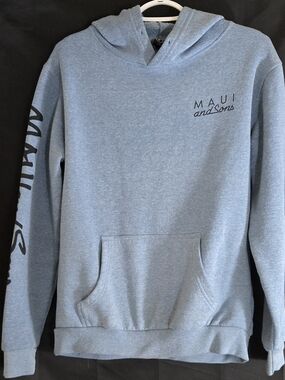Maui and Sons Men's Light Blue Pullover Hoodie #489